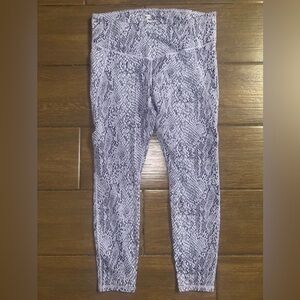 All in Motion Purple Snakeskin Leggings